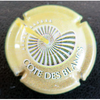 Capsule Muselet de bouteille de champagne COTE DES BLANCS n° 1 polychrome