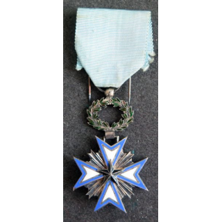 BENIN : médaille de chevalier de l'étoile noire du Bénin en émail et en argent