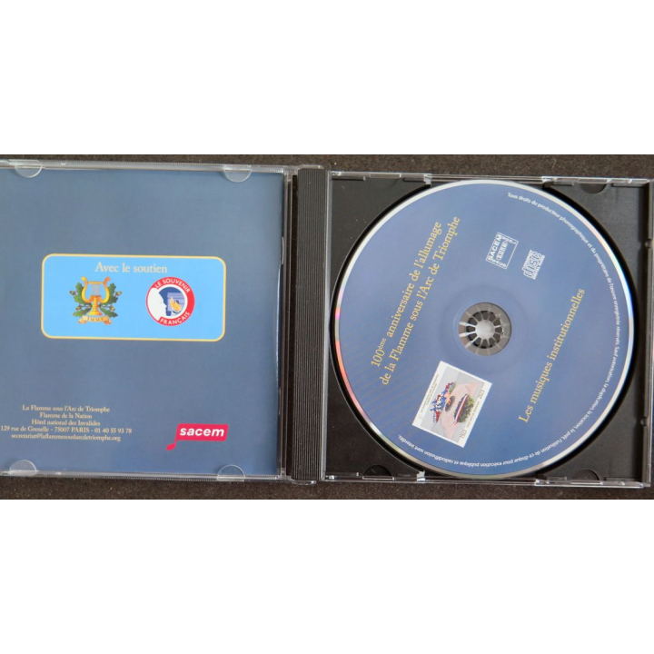 DISQUE CD : 100° anniversaire de l'allumage de la Flamme sous l'Arc de Triomphe 1923 2023