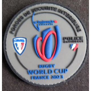 Insigne caoutchouc de la Coupe du Monde de Rugby France 2023 Forces de sécurité intérieures