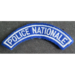 Bande d'épaule de la police nationale sur scratch 12 cm