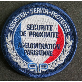 Insigne tissu de la sécurité de proximité Agglomération parisienne