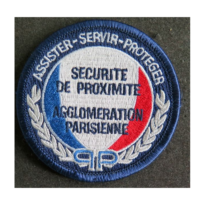 Insigne tissu de la sécurité de proximité Agglomération parisienne