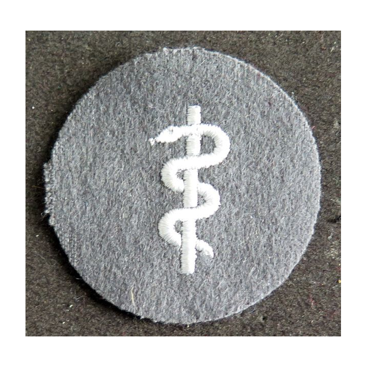 Insigne  5 cm de diamètre caducée santé