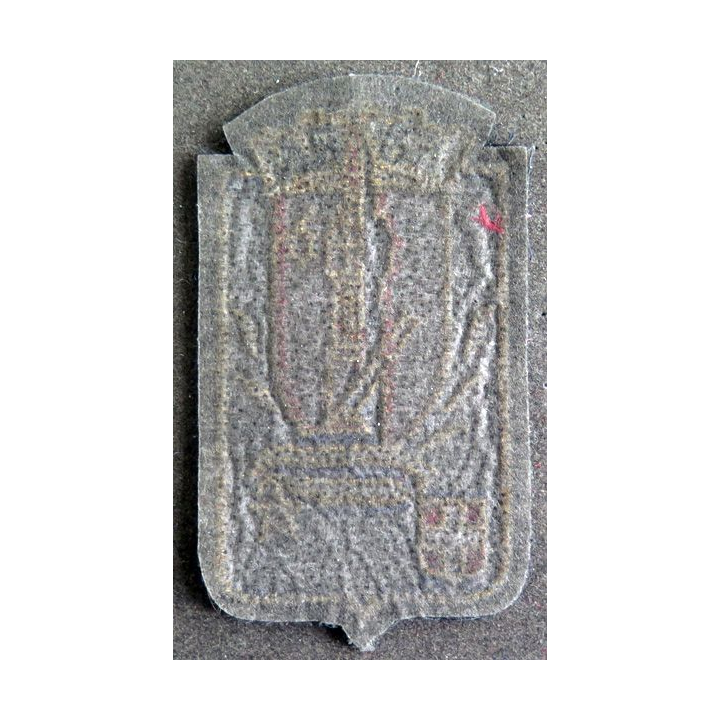 58° RA : insigne tissu de calot du 58° régiment d'Artillerie