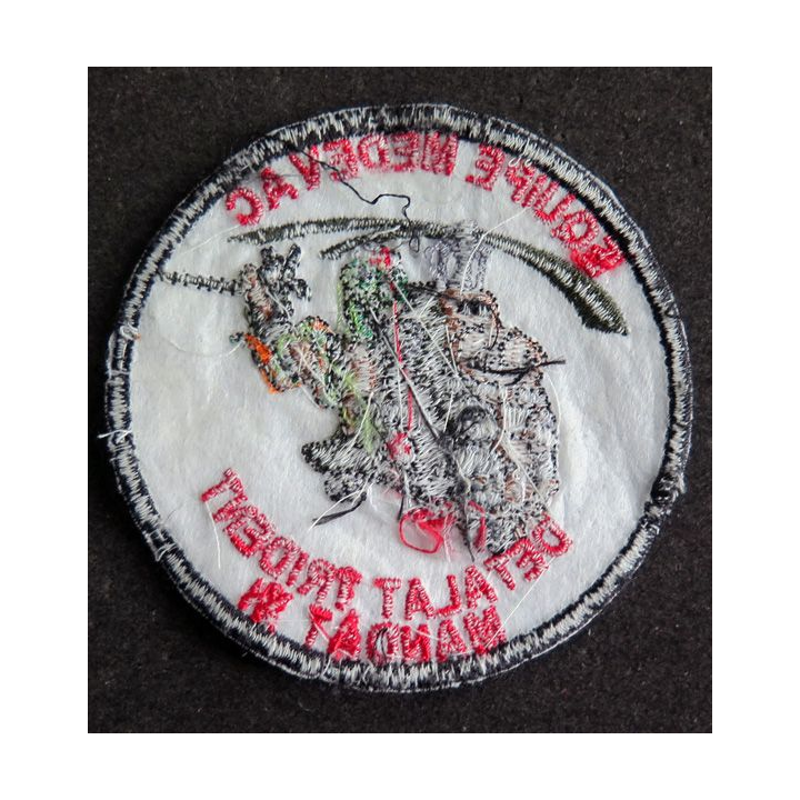 insigne tissu de l'équipe MEDEVAC DETALAT Trident Mandat XI