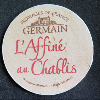 Dessus de boite de fromage Germain l'Affiné des Chablis