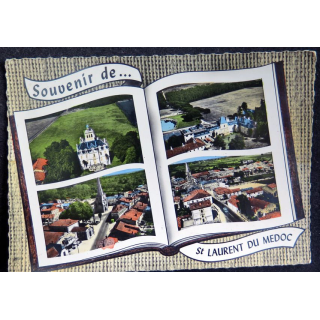Carte Postale Souvenir de Saint Laurent du Médoc