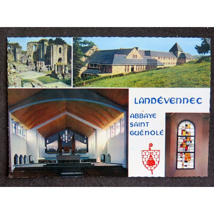 Carte Postale Landévennec Abbaye Saint Guénolé