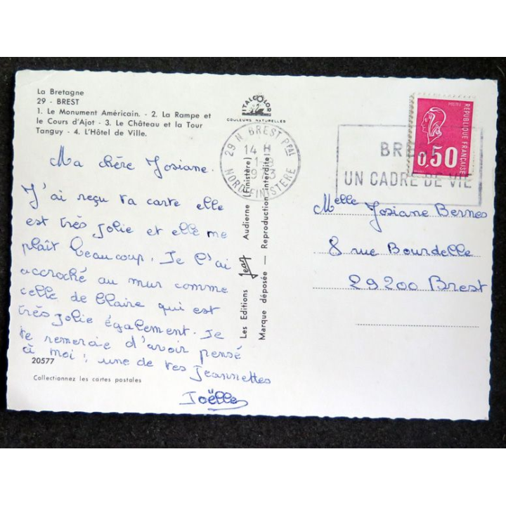 Carte Postale Le Bonjour de Brest