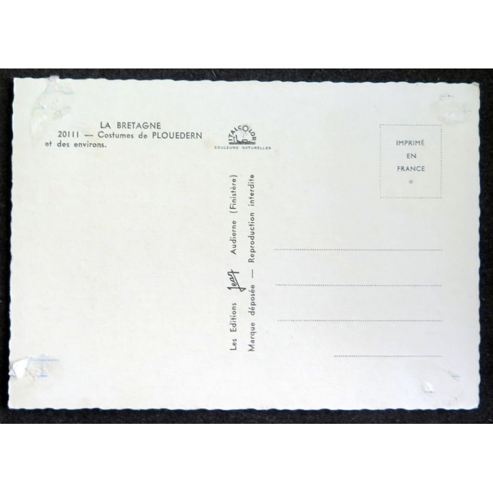 Carte Postale La Bretagne Costume de Plouedern