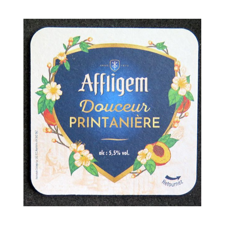 DESSOUS DE VERRE A BIÈRE Affligem Douceur printanière