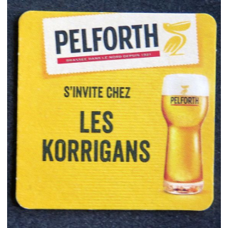 DESSOUS DE VERRE A BIÈRE Pelforth s'invite chez les Korrigans 9 cm