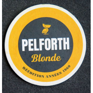 DESSOUS DE VERRE A BIÈRE Pelforthblonde diamètre 9 cm