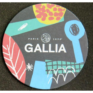 DESSOUS DE VERRE A BIÈRE Gallia brassée à Pantin
