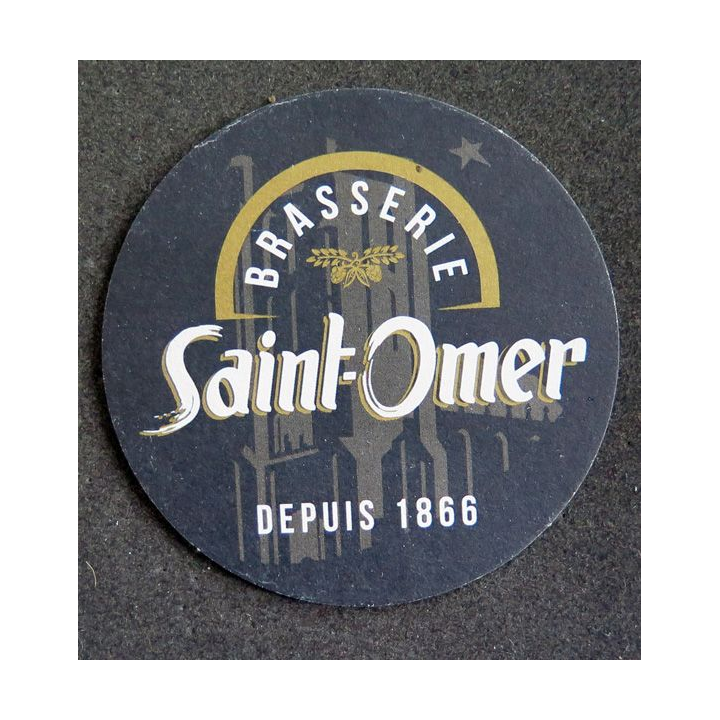DESSOUS DE VERRE A BIÈRE Saint-Omer diamètre 9 cm