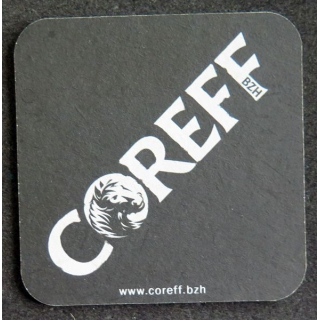 DESSOUS DE VERRE A BIÈRE Coreff Noël la nuit jaune largeur 9 cm