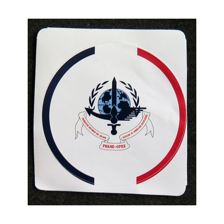 Autocollant FNAME OPEX diamètre 7 cm