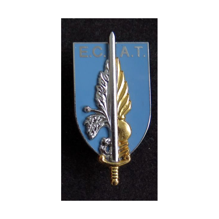 ECAT : École du commissariat de l'armée de terre gris bleu Palme G.3381