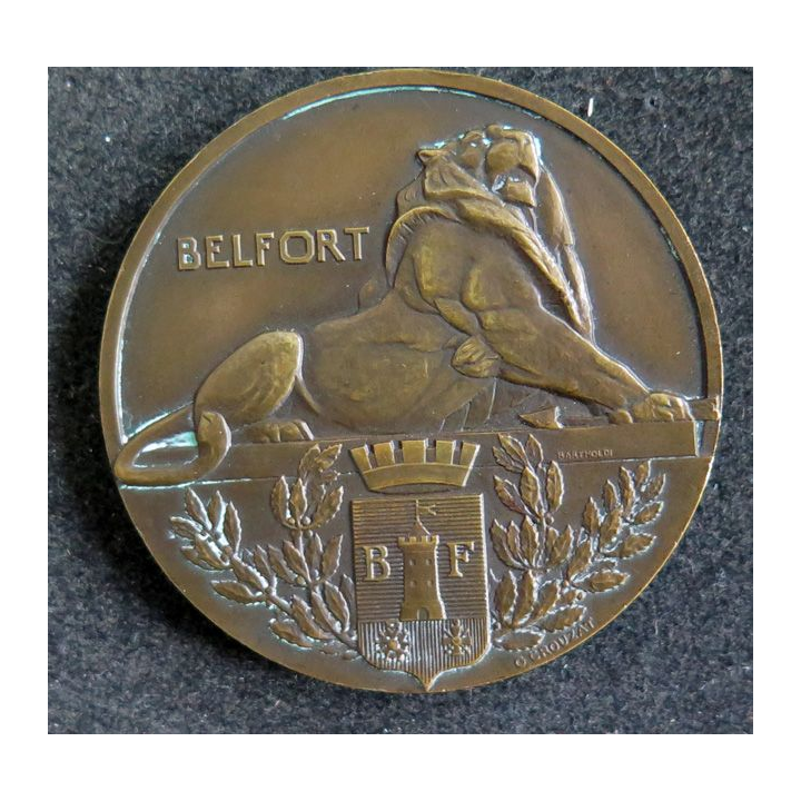 Médaille en bronze de Belfort à ses libérateurs attribuée au Capitaine Maison le 20 novembre 1944