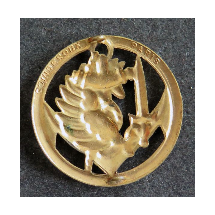 insigne de béret des commandos parachutistes coloniaux de fabrication Coinderoux