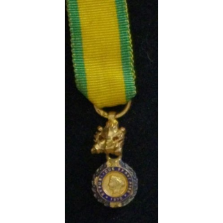 FRANCE : MÉDAILLE MILITAIRE BIFACE EN RÉDUCTION