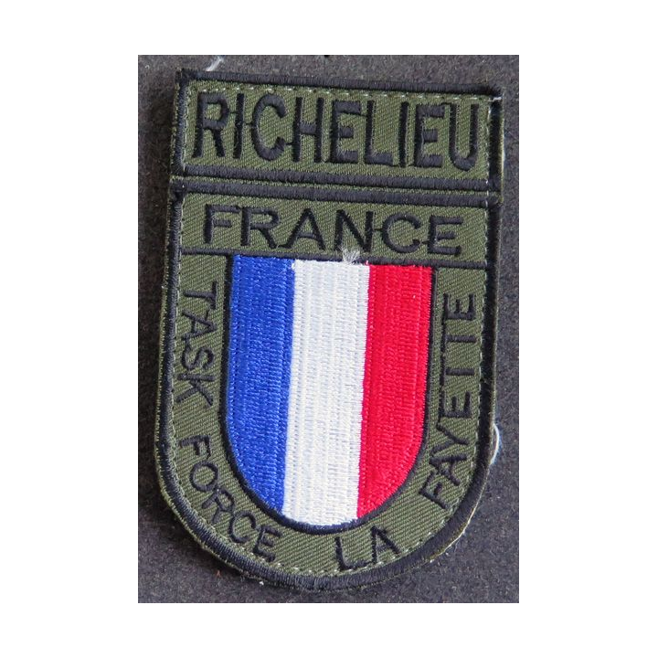 FRANCE : insigne tissu Richelieu France Task Force La Fayette en Afghanistan