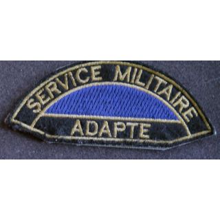 insigne tissu de manche du service militaire adapté sur scratch