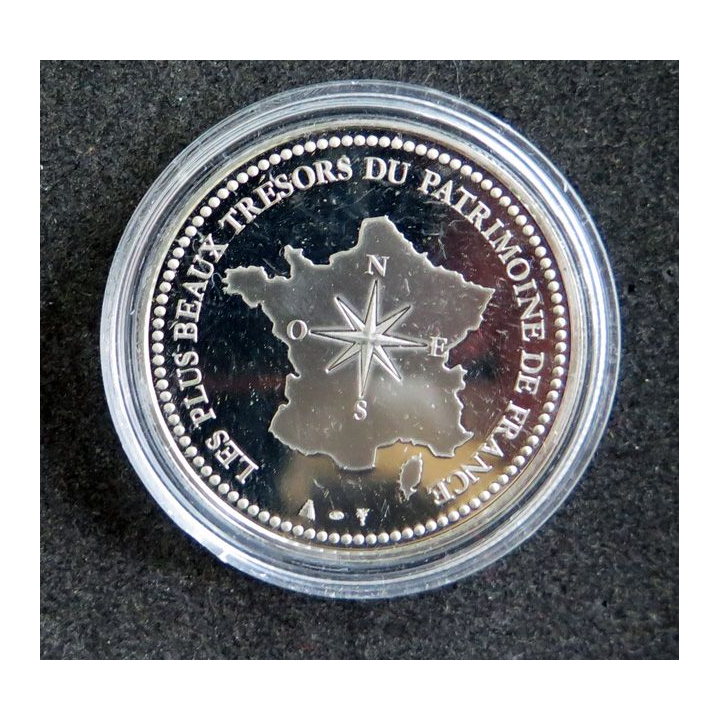 Médaille commémorative Tour Eiffel 1889 les plus beaux trésors du patrimoine de France