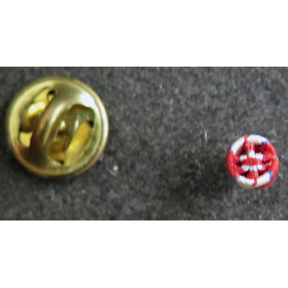 INCONNU : rosette de boutonnière rouge à liserets blancs et bleu (à priori civile française)