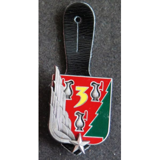 3° RHC : insigne du 3° régiment d'hélicoptères de combat type 2 de fabrication Fraisse G. 3409
