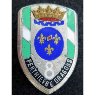 8° RD : 8° régiment de dragons Drago Paris H. 172 en émail