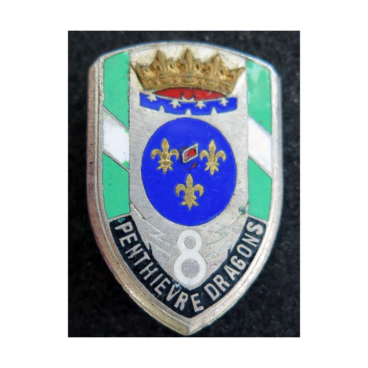 8° RD : 8° régiment de dragons Drago Paris H. 172 en émail