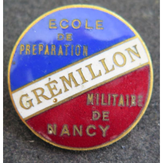 EPM Nancy :  École de préparation militaire de Nancy GRÉMILLON  en émail 