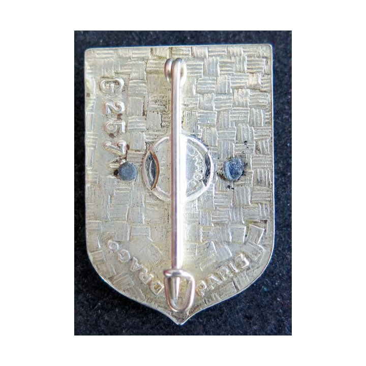 ECOLE : insigne de l'école polytechnique Fond jaune Drago G.2571
