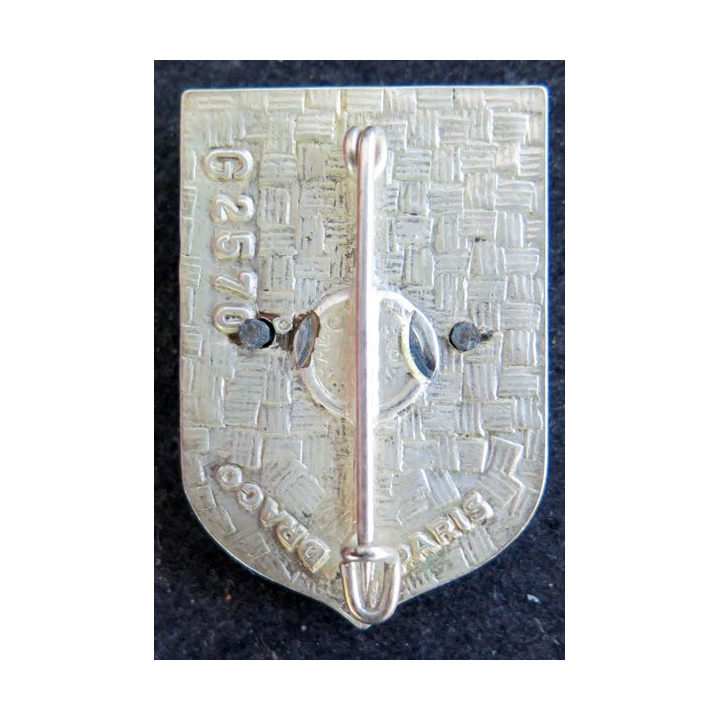 ECOLE : insigne de l'école polytechnique Fond rouge Drago G.2570