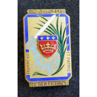 Ecole de Saint M'axent Honneur et Patrie Drago Béranger H. 684 en émail