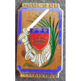 Ecole de Saint M'axent Honneur et Patrie Drago Olivier Métra H. 684 en émail