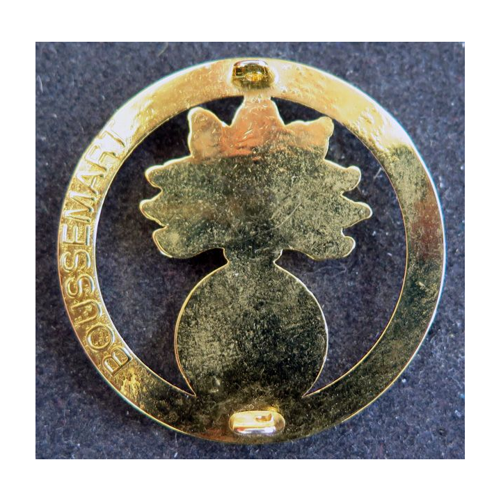 ECO : insigne de béret des écoles doré de fabrication Boussemart