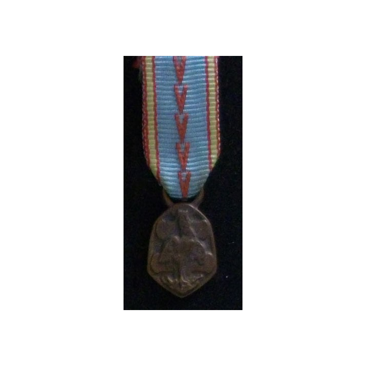 FRANCE : MÉDAILLE COMMÉMORATIVE 1939-45 EN RÉDUCTION BRONZE