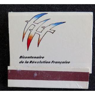 BOITE D'ALLUMETTES : bicentenaire de la révolution française 1789 - 1989