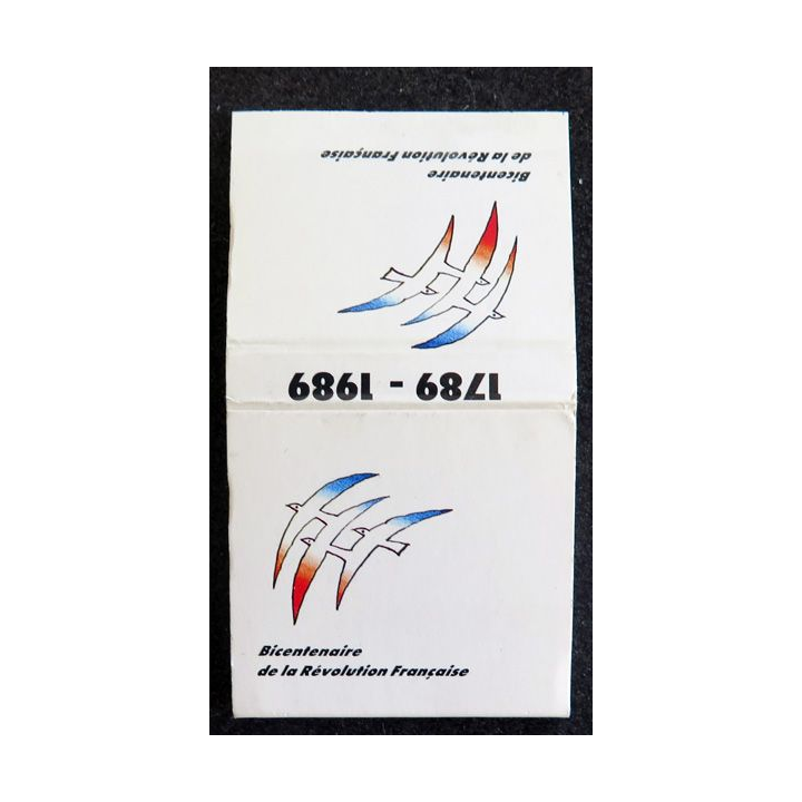BOITE D'ALLUMETTES : bicentenaire de la révolution française 1789 - 1989
