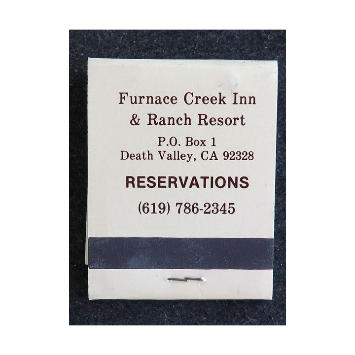 BOITE D'ALLUMETTES : Feurnace Creek Inn & Ranch USA (neuve)