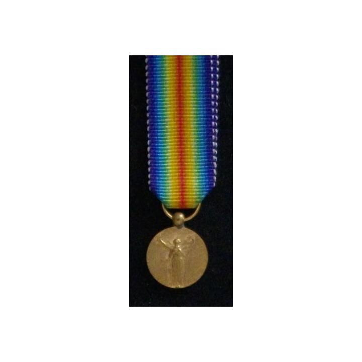FRANCE : MÉDAILLE INTERALLIEE 1914-18 EN RÉDUCTION BRILLANT