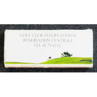 BOITE D'ALLUMETTES : Golf Club International réservation centrale (vide)