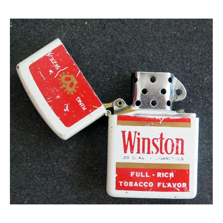 Briquet Zippo Winston sans roulette intérieure