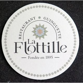 DESSOUS DE VERRE A BIÈRE restaurant Guinguette la Flottille