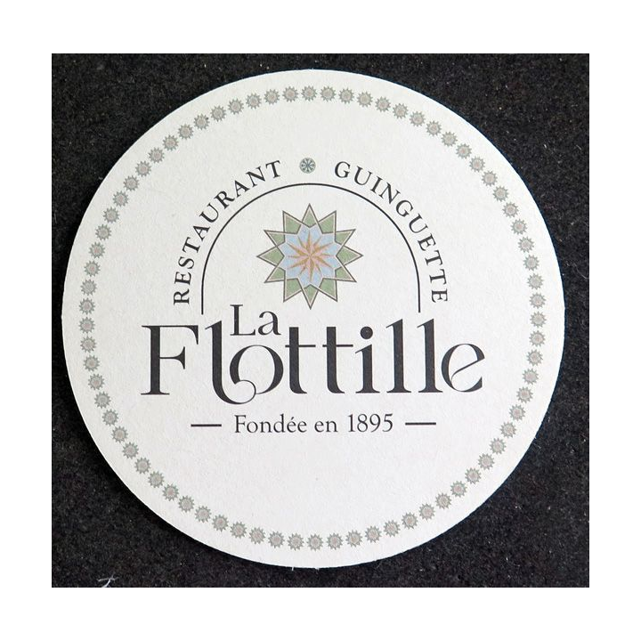 DESSOUS DE VERRE A BIÈRE restaurant Guinguette la Flottille