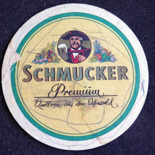 DESSOUS DE VERRE A BIÈRESchmucker Pretium (état moyen)