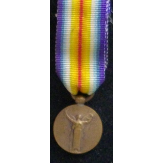 FRANCE : Médaille miniature interalliée en bronze h : 3,6 cm